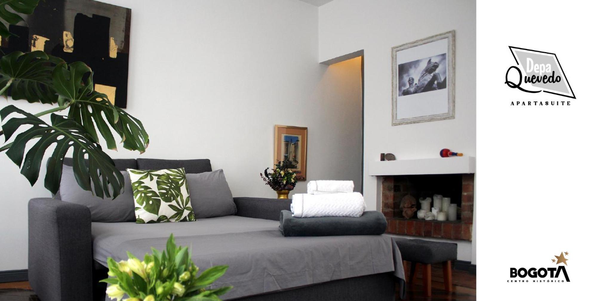 Depa Quevedo - Trendy Revamped Flat - Exceptional Spot In Bogota'S Historic Colonial Square - Candelaria Buitenkant foto